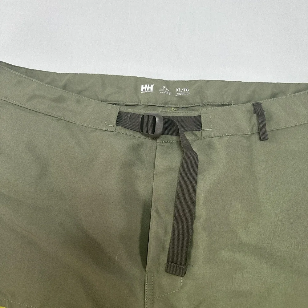 Helly Hansen Board Shorts Mens XL Green Yellow Geometric Surf Swim Trunks UPF 50